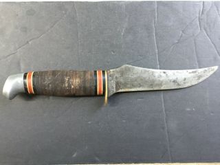 Vintage Schrade - Walden N.  Y.  U.  S.  A.  148 Fixed Blade Hunting Knife