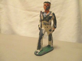 Vintage Wwi Era Barclay Manoil Lead Toy Navy Sailor With Rifle