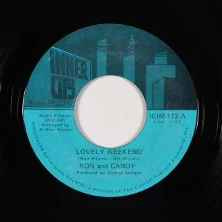 70s Soul/funk 45 - Ron And Candy - Lovely Weekend - Inner City - Vg,  Mp3