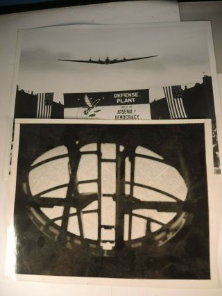 Douglas Aircraft Co.  Photo B - 19 Ww Ii & Bomb Site View Of Los Angeles From B - 19