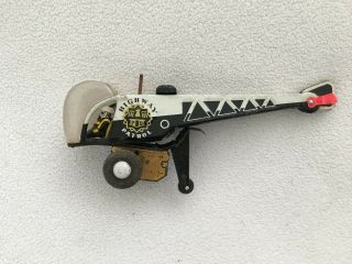 Vintage Tin Police Highway Patrol Helicopter Friction 6 1/2”long Made In Japan