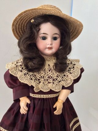 21” Antique Marseille German Doll 1894 Bisque And Composition