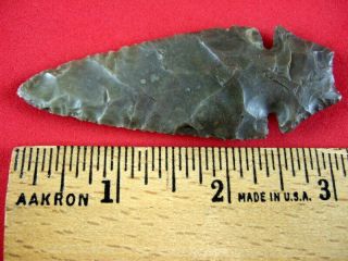 Fine Authentic 3 1/8 inch Missouri St.  Charles Dovetail Point Indian Arrowheads 2