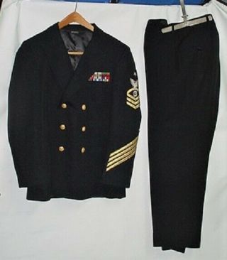 Us Navy Senior Chief Dress Blue Uniform