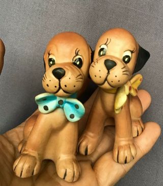 Vintage Salt And Pepper Shakers Dogs Napco