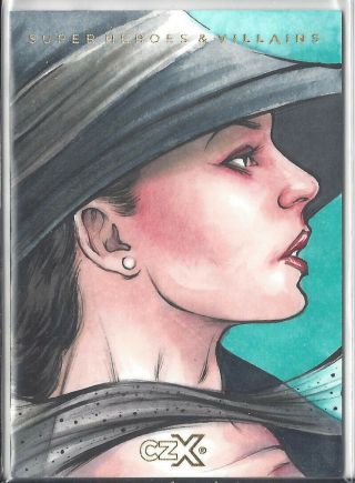 Cryptozoic Czx Dc Heroes & Villains Wonder Woman Sketch Card By Erik Maell
