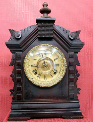 Antique Table Clock Mantel Clock Ansonia Clock U.  S.  A.  York