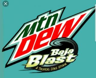 1x 12oz 12pk Baja Blast Mountain Dew Cans