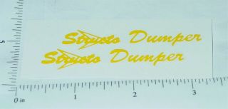 Structo Dumper Dump Truck Stickers St - 005