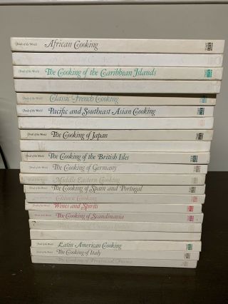 Vintage Time Life Cookbooks " Foods Of The World " 21 Volumes Recipes Information