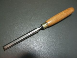 Bevel Edged Chisel 1/2 " Vintage Old Tool Boxwood Handle By W Marples & Sons