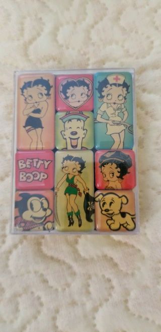 Betty Boop 9 Piece Vintage Magnet Set