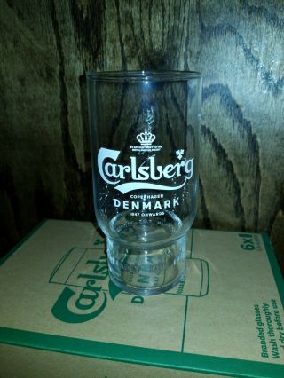 Carlsberg Beer Glass 0.  5 Lit.  Limited Edition Probable The Best Beer In The World