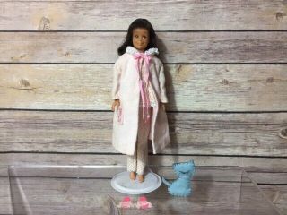 Vintage Scooter Barbie Doll Brown Hair,  Eyes Freckles Pajama Set Mattel Japan