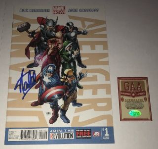 Uncanny Avengers 1 Signed By Stan Lee Gaa 31515 Vf/nm