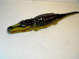 Vintage Tin Alligator Body For Restoration,  Outstanding.  Need Wind - Up