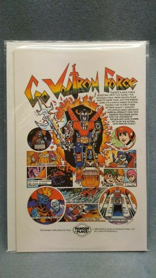 Rare Voltron : Defender Of The Universe 1984 Print Ad Panosh Place