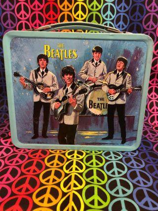 Vintage 1965 Beatles Lunch Box Lunchbox 3