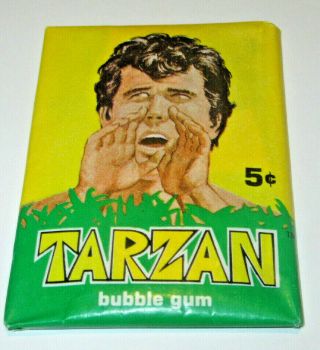 Scarce 1966 Scanlens - Philadelphia Gum Tarzan Cards Wax Pack 5c