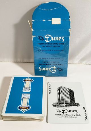 Vintage Dunes Hotel And Country Club Las Vegas Nevada Casino Playing Cards Boxed