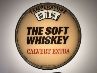Vintage Calvert Extra Whiskey Thermomiter