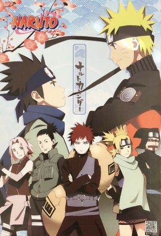 Japanese Anime Naruto Shippuden Poster E2 Sasuke Kakashi Sakura