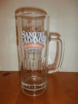Samuel Adams Octoberfest Fest With The Best Tall 20 Oz.  Glass Beer Mug