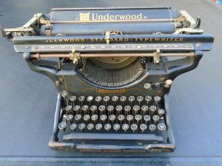 Vintage Antique Underwood No.  3 Standard 14 Inch Typewriter