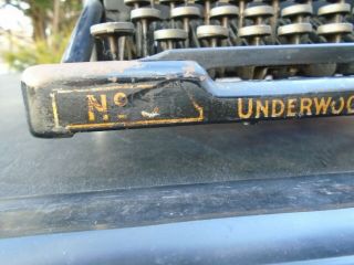 Vintage Antique Underwood No.  3 Standard 14 Inch Typewriter 3