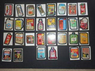1975 Wacky Packages 15th Series 15 Complete Set With Bloodweiser Gums 30/30