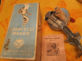 Vintage Vitantonio Cavatelli Maker 50 Pasta Gnocci Roller Dumplings