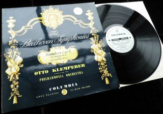 Beethoven: Symphonies Nos.  1 & 8 - Otto Klemperer Columbia Sax 2318 Ed1 Lp