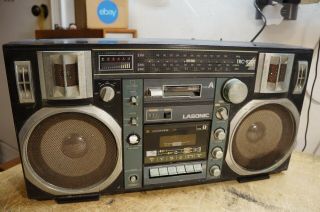 Lasonic Trc - 920t Vintage Boombox Cassette Player Radio