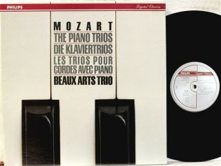 Philips R215269 Beaux Arts Trio,  Mozart Piano Trios,  3 Disc Box Set From 1987