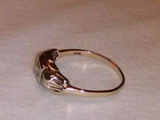 Vintage 14k Gold And Diamond Womens Ring Size 6 2