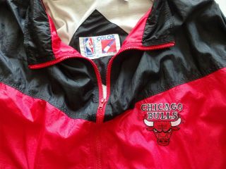 VTG Chicago Bulls Nylon Warm Up Jacket Pants Mens XLXT Michael Jordan Pippen 2