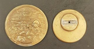 Iraq Army Golden Jubilee Desk Medal Bronze Color 1921 - 1971 Huguenin