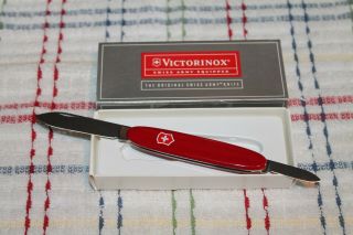 Rare Victorinox Swiss Army Knife - - Red - - Vintage - - Made In Switzerland