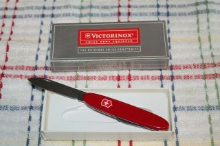 RARE VICTORINOX SWISS ARMY KNIFE - - RED - - VINTAGE - - MADE IN SWITZERLAND 3
