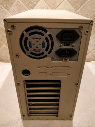 Vintage AT Computer Case Mini Tower Beige with 2 digit LED Display - w/PSU 3