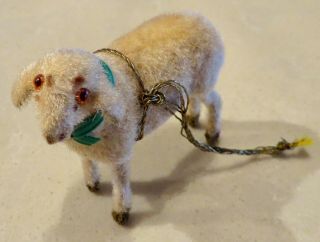1 Vintage Handwork Kunstlerschutz W Germany Ornament Lamb Sheep W Tags
