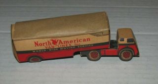 Vintage Nabisco North American Van Lines Paper Truck Model Cereal Premiums