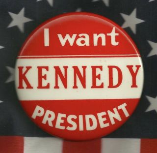 John F.  Kennedy Jfk Lbj Johnson Political Campaign Pinback Button Pin Democratic