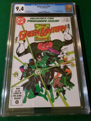 Green Lantern Corps 201 Cgc 9.  4 White Pages First Appearance Of Kilowog
