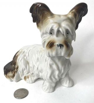 Rare German Carl Scheidig Grafenthal Skye Terrier Porcelain Dog Figurine