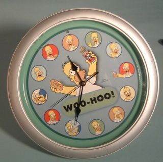 The Simpsons Homer Talking Wall Clock Large 13 