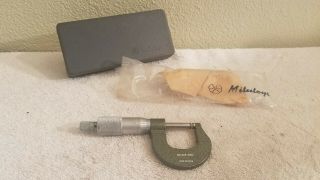 Mitutoyo 0 - 1 " Micrometer.  0001 " 103 - 260 Japan M120 Plastic Case