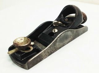Vtg Antique Stanley No.  60 1/2 P Low Angle Wood Plane Tool 6 " Smooth Bottom