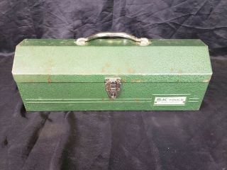 Vintage S - K Tool Box W/ Tray Made In The Usa Sk Tool Box 60632 Green