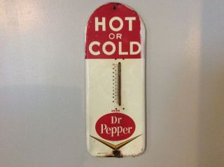 Vintage Dr.  Pepper Thermometer Advertising Sign